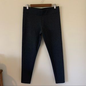 LOFT Gray Heathered Leggings, Size Medium